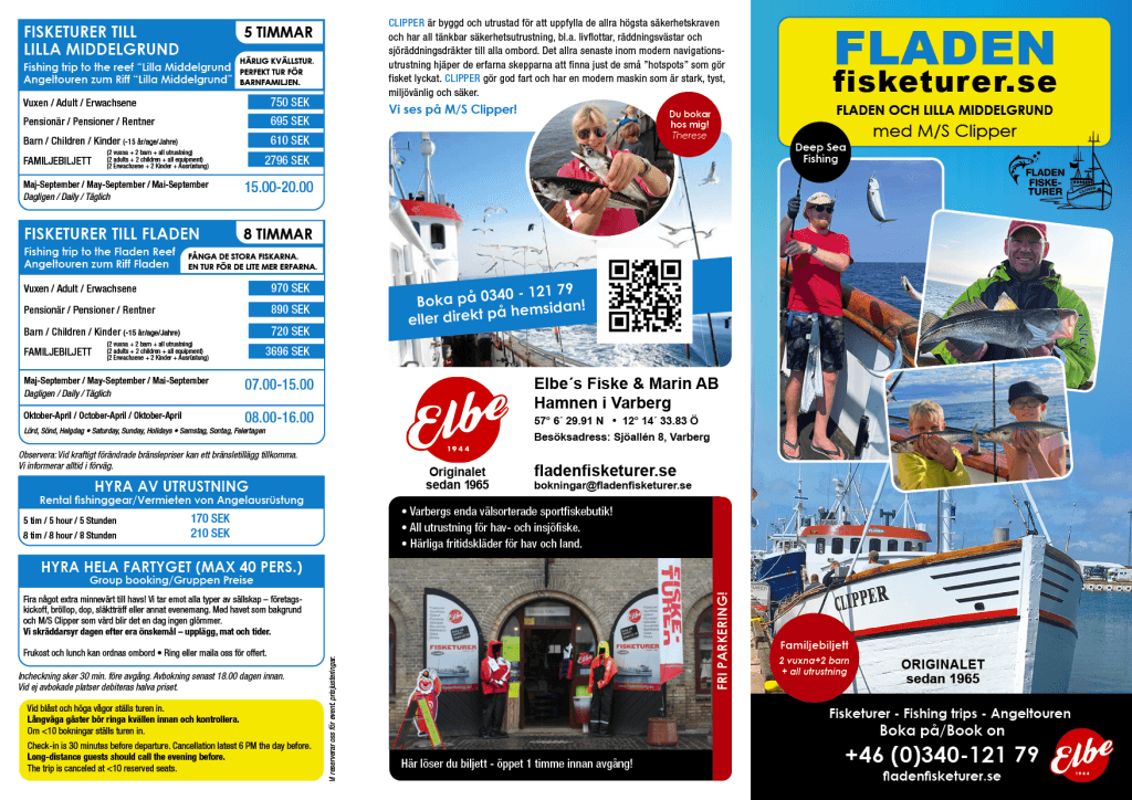 Fladen Fisketurer -Broschyr 2026